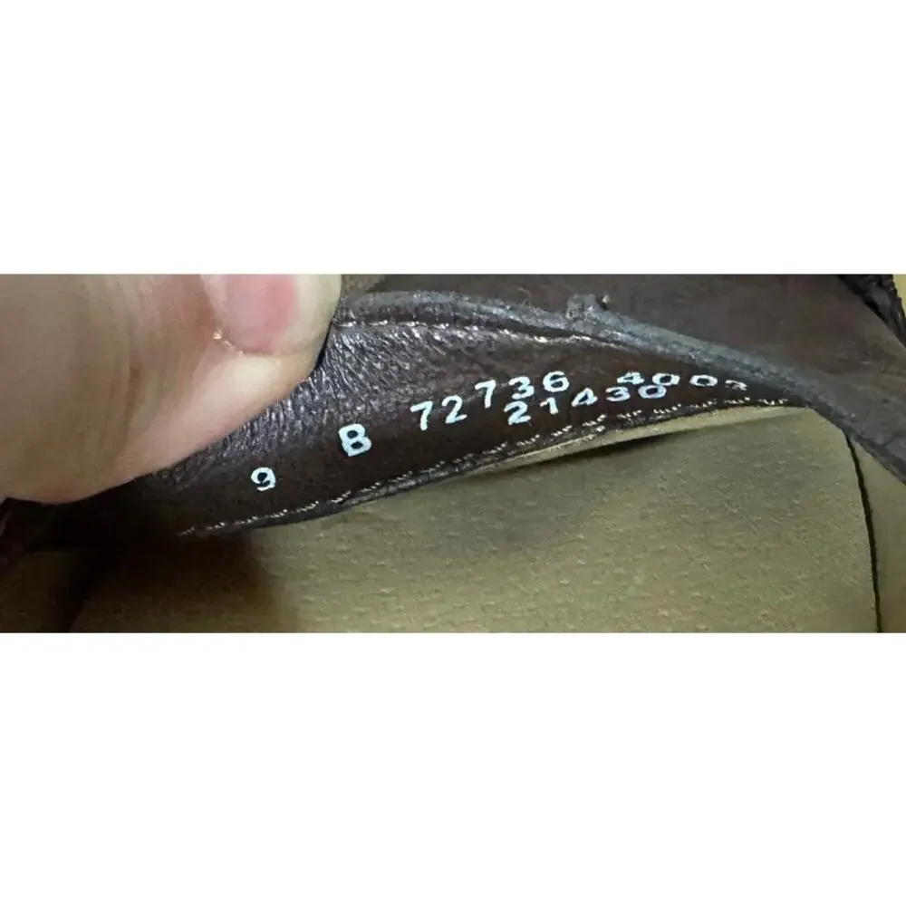 FRYE Chocolate Leather Slip On Loafer Flat Size 9